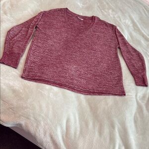 GAP Purple V-Neck Sweater Soft Knit Casual